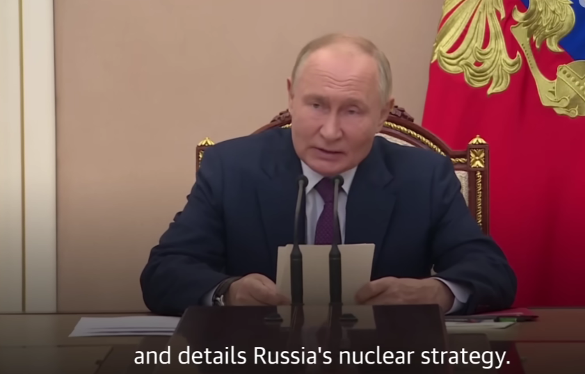 Putin suggests new regulations for the deployment of nuclear weapons.