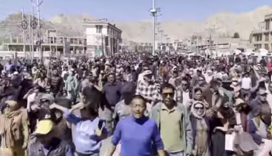 Protests have erupted in Ladakh following the detention of activist Sonam Wangchuk by the Delhi Police.