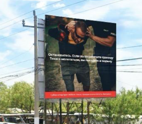 Texas puts up billboards in Mexico, Central America to warn migrants about trip to U.S.