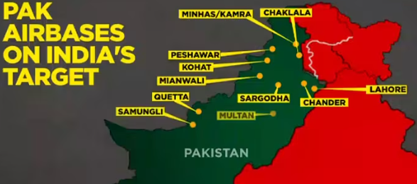 India's strong attack: IAF's precision airstrikes on Pakistan's airbases|